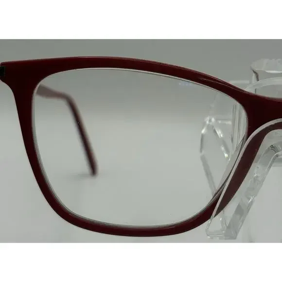 Saint Laurent SL 250/F Eyeglasses Red Cat Eye 52mm Women’s Made in Italy - Picture 10 of 12